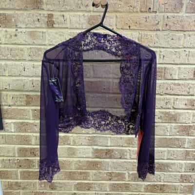 5 PM Womens purple cardigan Size 16 