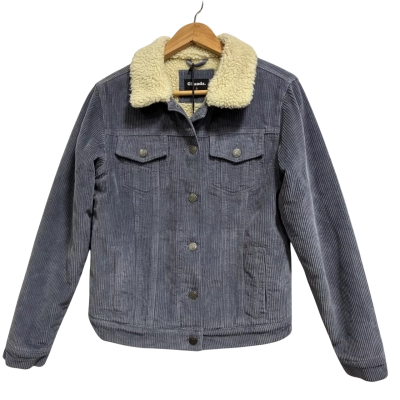 Ghanda Women’s Size 8 Blue Corduroy Fleece Jacket 