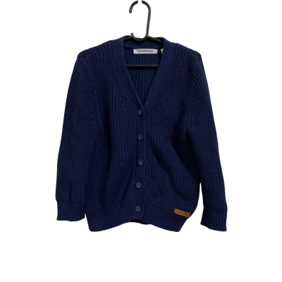 Country Road Kids  Size 3 navy blue button-up cotton cardigan