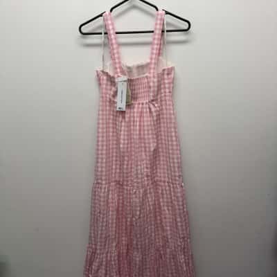 Forever New Womens  Size 8 Maxi Dress Pink  / White 
