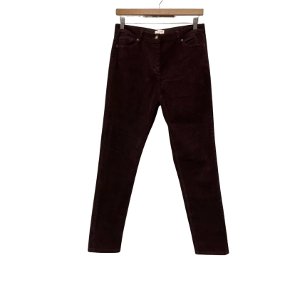 Gorman Womens  Size 12 Corduroy Straight Leg Pants Maroon 