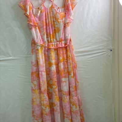 City Chic Womens Size 20 Maxi Dress Multicoloured BNWT