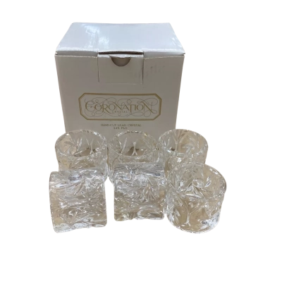 Coronation Crystal Napkin Rings (6)