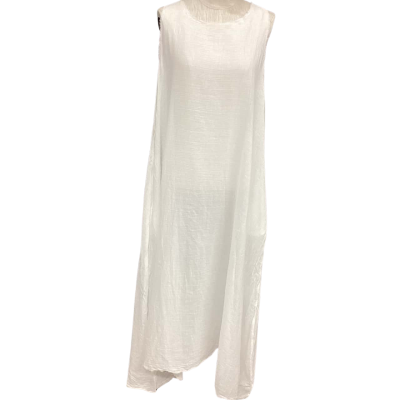 Meg by Design  Size S Sleeveless Maxi Sheer Dress White 