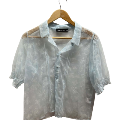 Dangerfield Womens Size 10 Blue Shirt 