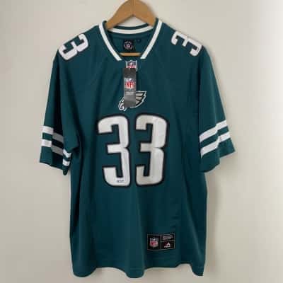 NFL Mens  Size L Philadelphia Eagles Mixed Mesh Replica Jersey Green / White NEW with TAGS