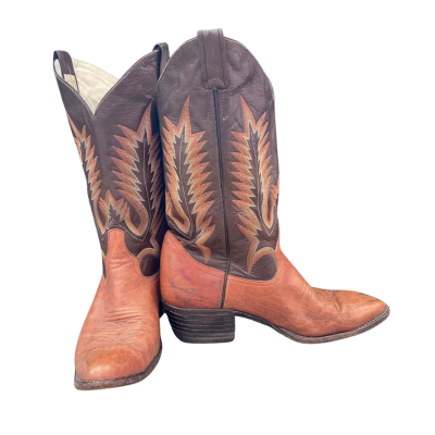  Larry Mahan's  Cowboy Boots Mens  Size 9 