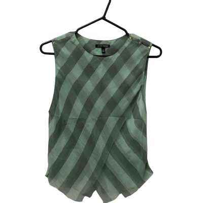 Anne Klein Womens  Size M Sleeveless Top Green / Grey 