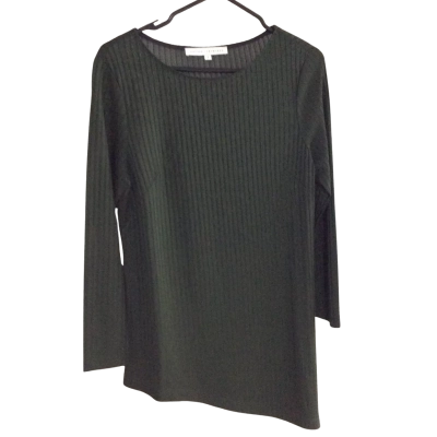Anthea Crawford Womens  Size S 3/4 Sleeve Top Green / Khaki 