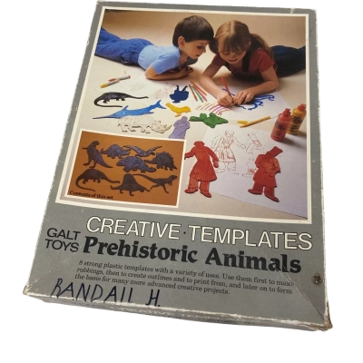 Vintage Creative Templates Set, Prehistoric Animals 
