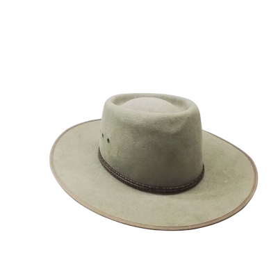 Akubra Unisex  Size 55 Green Felt Cattleman Hat