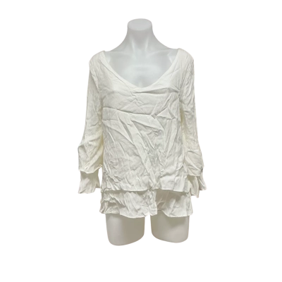 Spicy Sugar Womens Size 10 Blouse Off White 