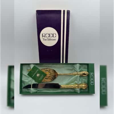 Rodd 24ct Gold Plated Golden Glory 2pc Cake Set