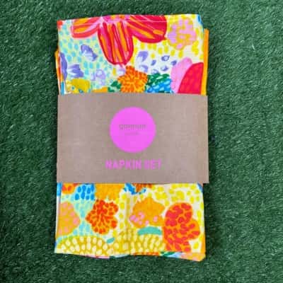Gorman Spotted Flower Napkin Set Of 4 (New)