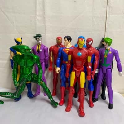 10 x DC / avengers figures 28cm