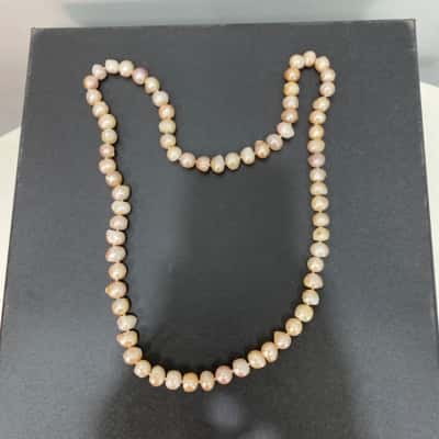  Womens Freshwater Pearl Necklace 42cm