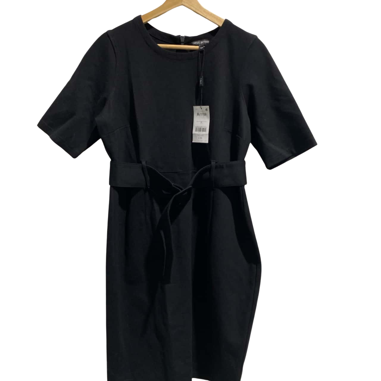 NEXT Womens Size 16 Bodycon Short Sleeve Dress Black (s)