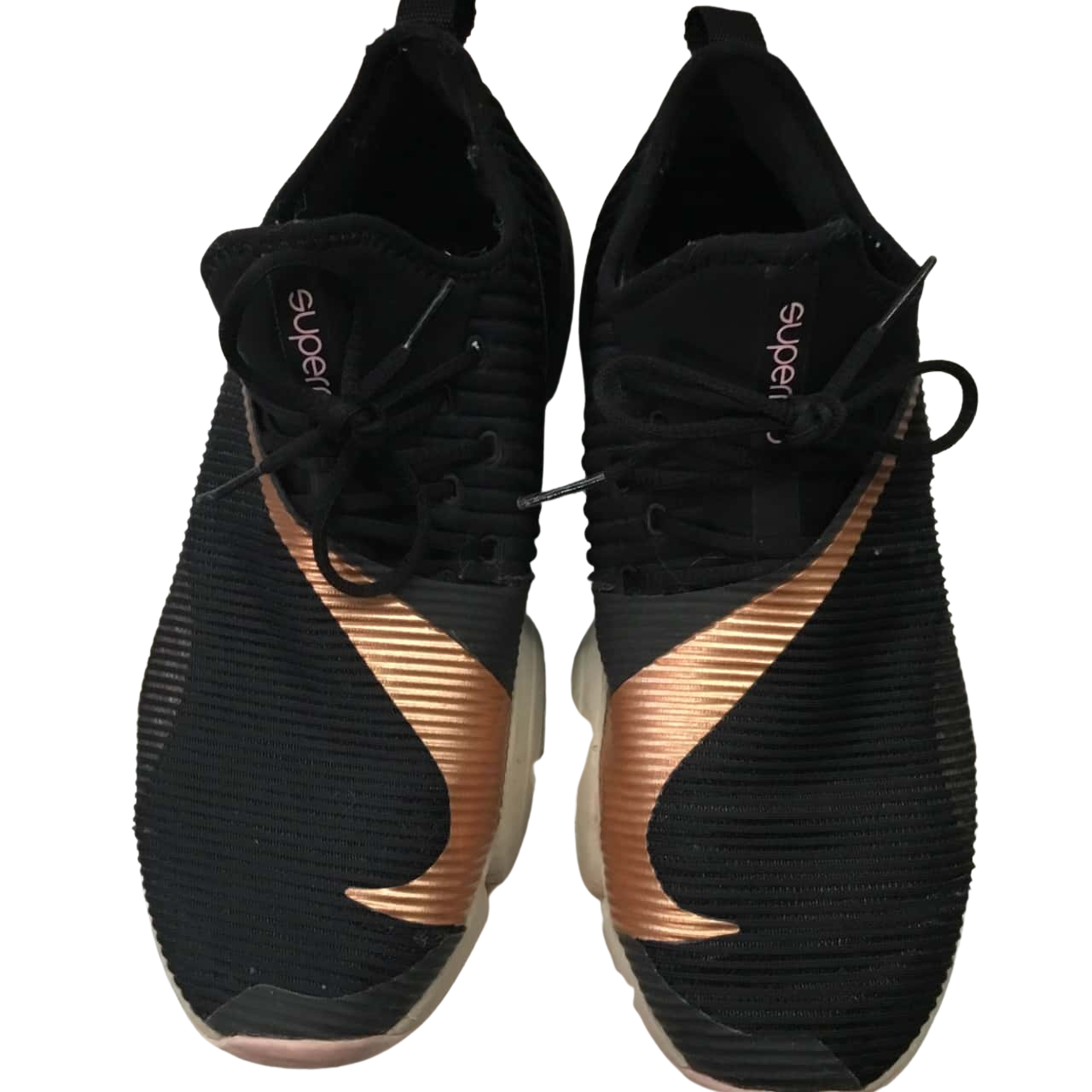 nike superrep black and gold