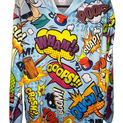  Mens  Retro Cartoon Hoodie Size L 