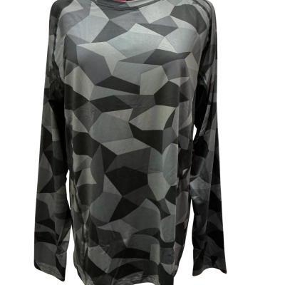 Torque Mens  Size XXL Long Sleeve Shirt Black  / Grey / Multicoloured 