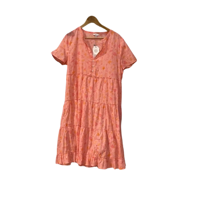 W. Lane Womens  Size 14 Casual Dress Orange / Pattern 