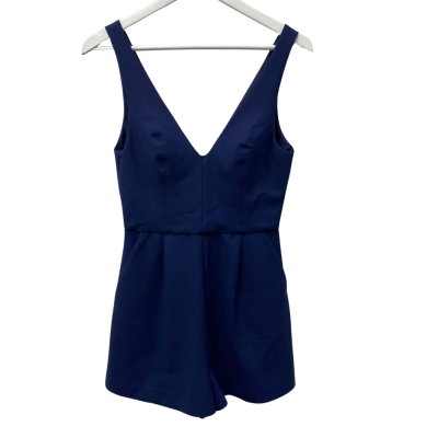 Kookai Womens Size 38 Sleeveless Playsuit Navy Blue 