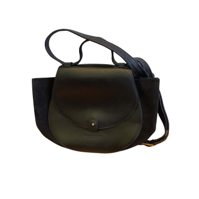 R.M. Williams Women's Leather Saddle Cross Body Bag Black  