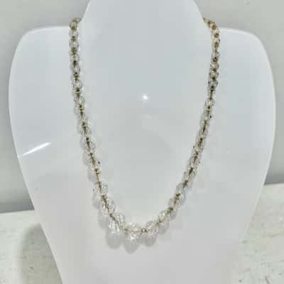 Vintage Glass Beaded Necklace 
