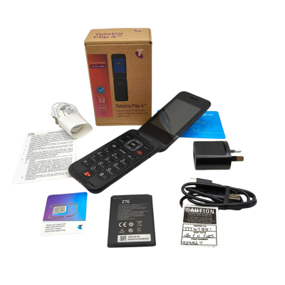 New With All Inclusions Telstra Flip 4/ ZTE Mobile Phone  (small elec)