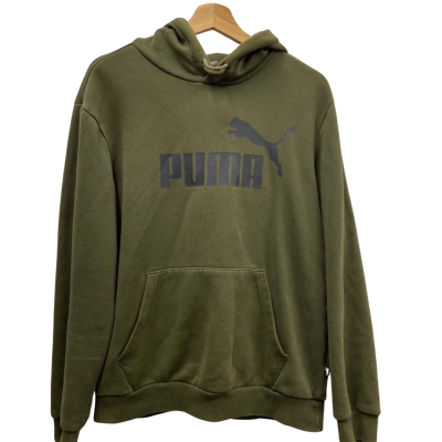 Puma Mens  Size M Dark Green Hoodie