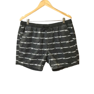 Men’s Size XL Grey And White KSCY Board Shorts