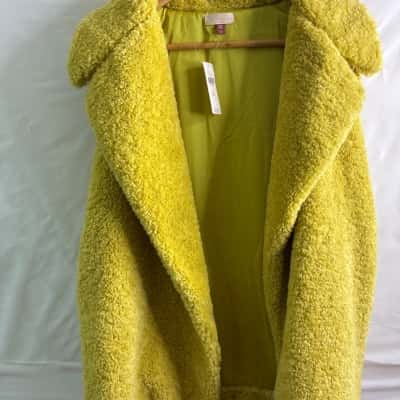 Anthropologie / Pilcro Womens Size One Size Winter Coat Green / Yellow BNWT