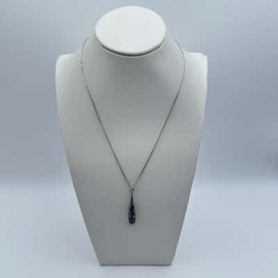 Paua Shell Silver Tone Necklace