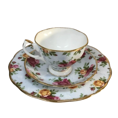 Vintage Royal Albert Old Country Roses Plate Cup & Saucer  set as pictured