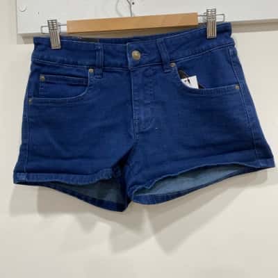Rip Curl Womens  Size 10 Denim Shorts Navy Blue 