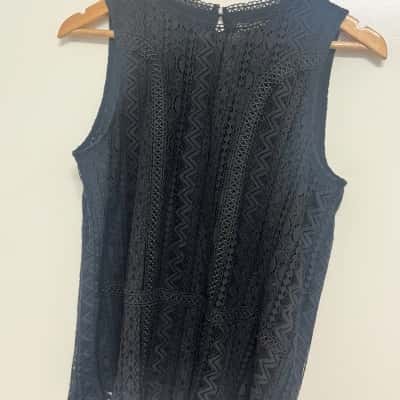 Sussan Women's Size XS Sleeveless Top Black  