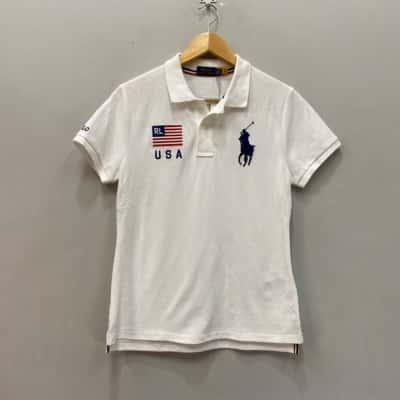 Polo Ralph Lauren Mens  Size M Polo Shirt White 