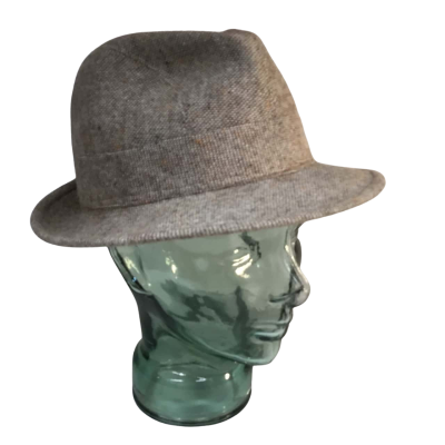 Vintage Luzon International Beige Fleck Hat Size 55