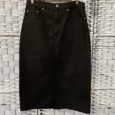 Nobody Denim Womens  Size 30 Denim Skirt Black  