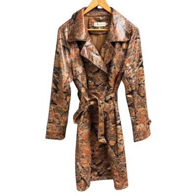 Holmes & Fallon ‘Carissa tan snake coat’ M