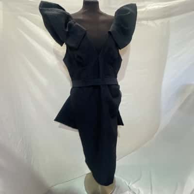 Pilgrim Size 18 Midi Dress Black  