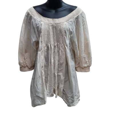 RABENS SALONER Size L 3/4 Sleeve Boho Tunic Top