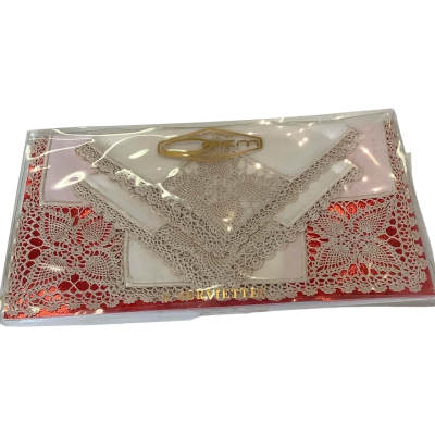 VINTAGE Crocheted Table Linen in Box
