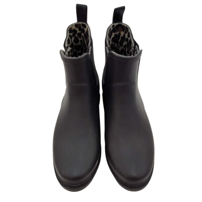 Hush Puppies Womens Size 7 Black/ Animal Print Boots