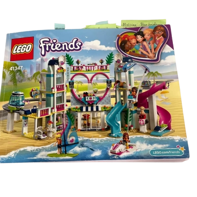 LEGO Friends.#41347.  Has 14 out of 1017 pieces missing.