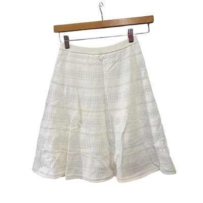 Sandro Womens  Size 2 Mini Skirt White 