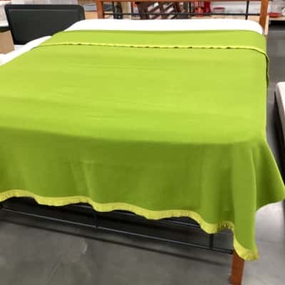 Vintage Green Blanket (likely wool blend) 220x250cm