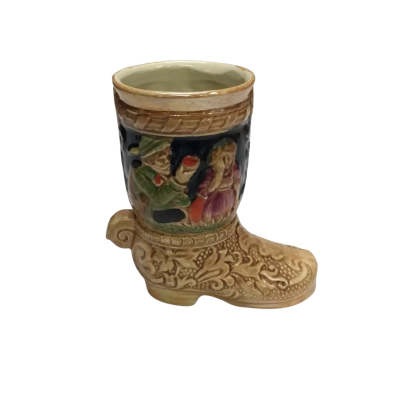 Vintage Ceramic Beer Boot Stein - Made In Japan