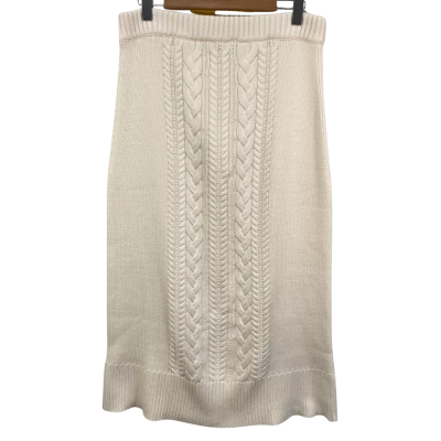 BNWT Kivari Womens Size 14 Knit Skirt Ivory 