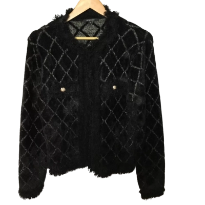 pingpong Womens  Size S Cardigan Black  